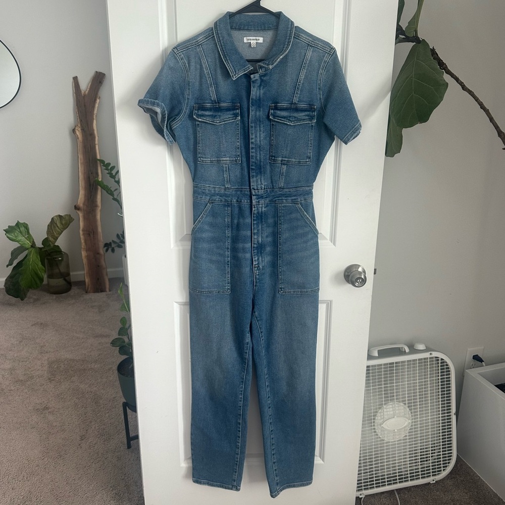 Good American denim fit for success jumpsuit